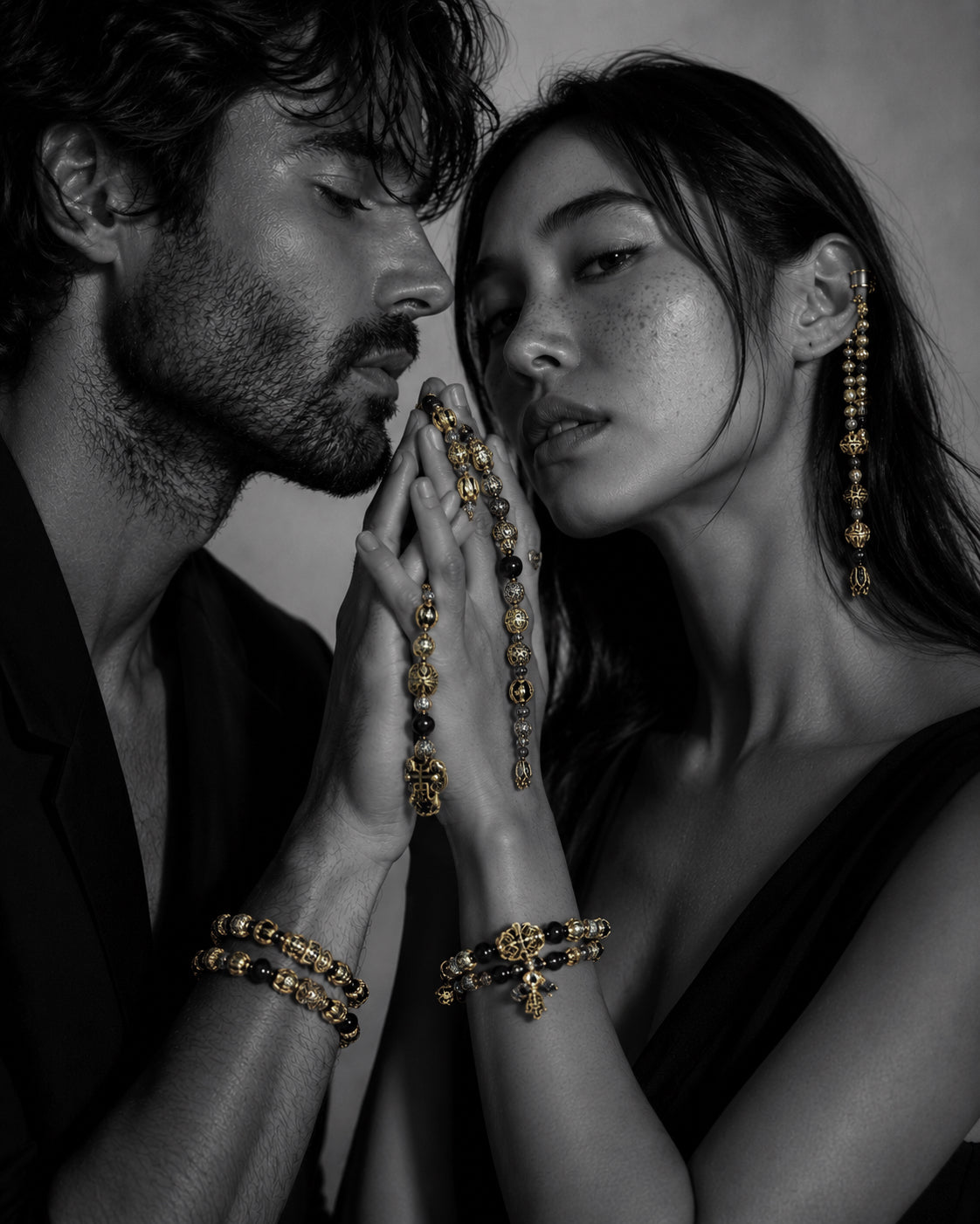 [Atelier Collection] Handmade Tibetan Silver Bead Ear Cuff