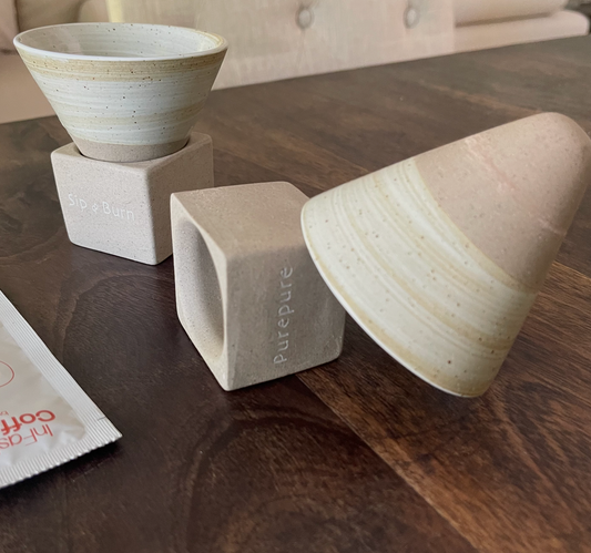 Daily Ritual Cup 🧉 Handmade Ceramic - 2 Sets