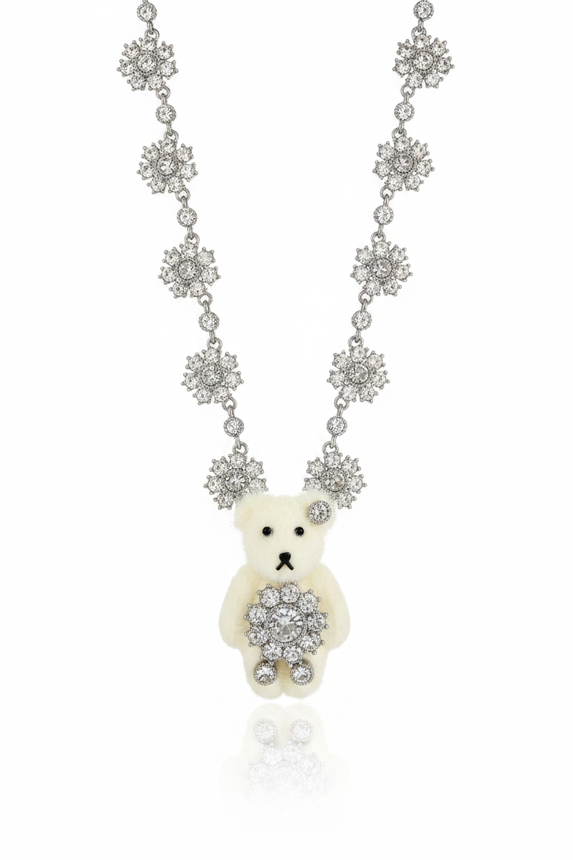 Necklace Close-up White Background