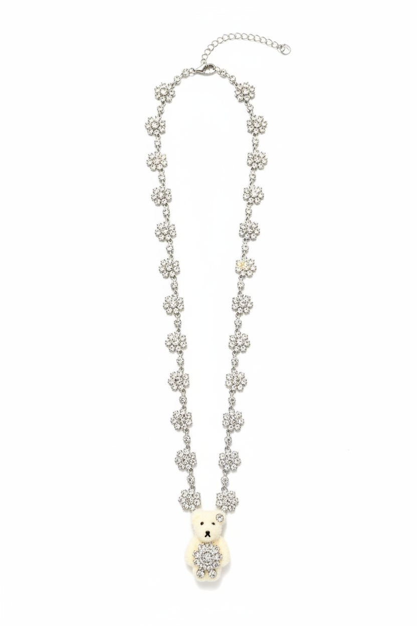 Necklace Full Length White Background